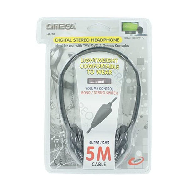 AURICULAR OMEGA TELEVISION CABLE DE 5M